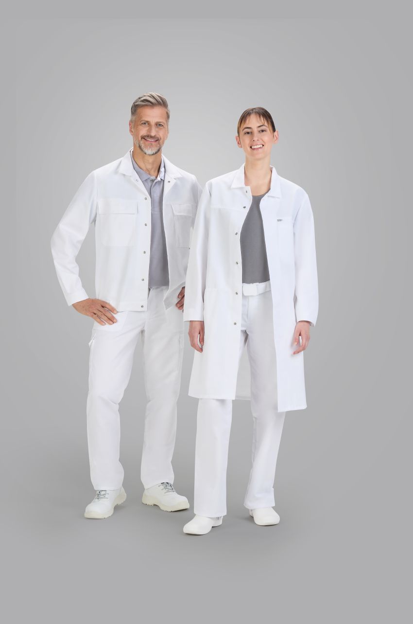 Angestellte in BP HACCP-Keidung